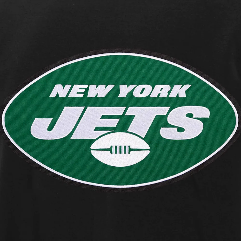 Varsity New York Jets Black and White Two-Tone Jacket