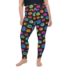 Vibrant Jack O'Lanterns Plus Size Leggings