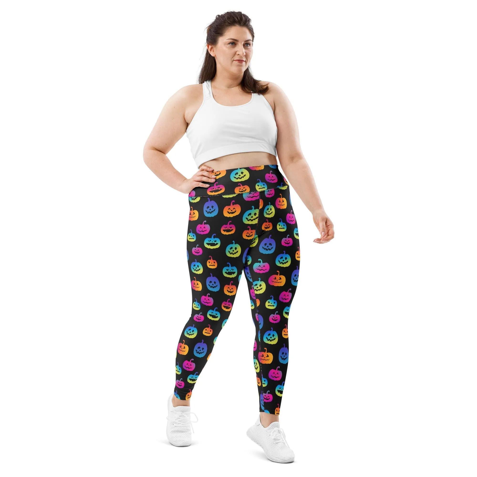 Vibrant Jack O'Lanterns Plus Size Leggings