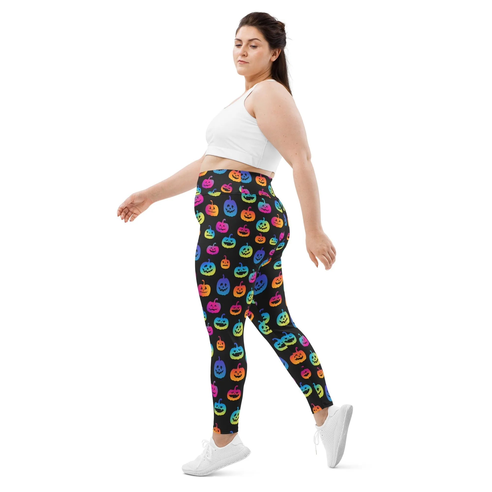 Vibrant Jack O'Lanterns Plus Size Leggings