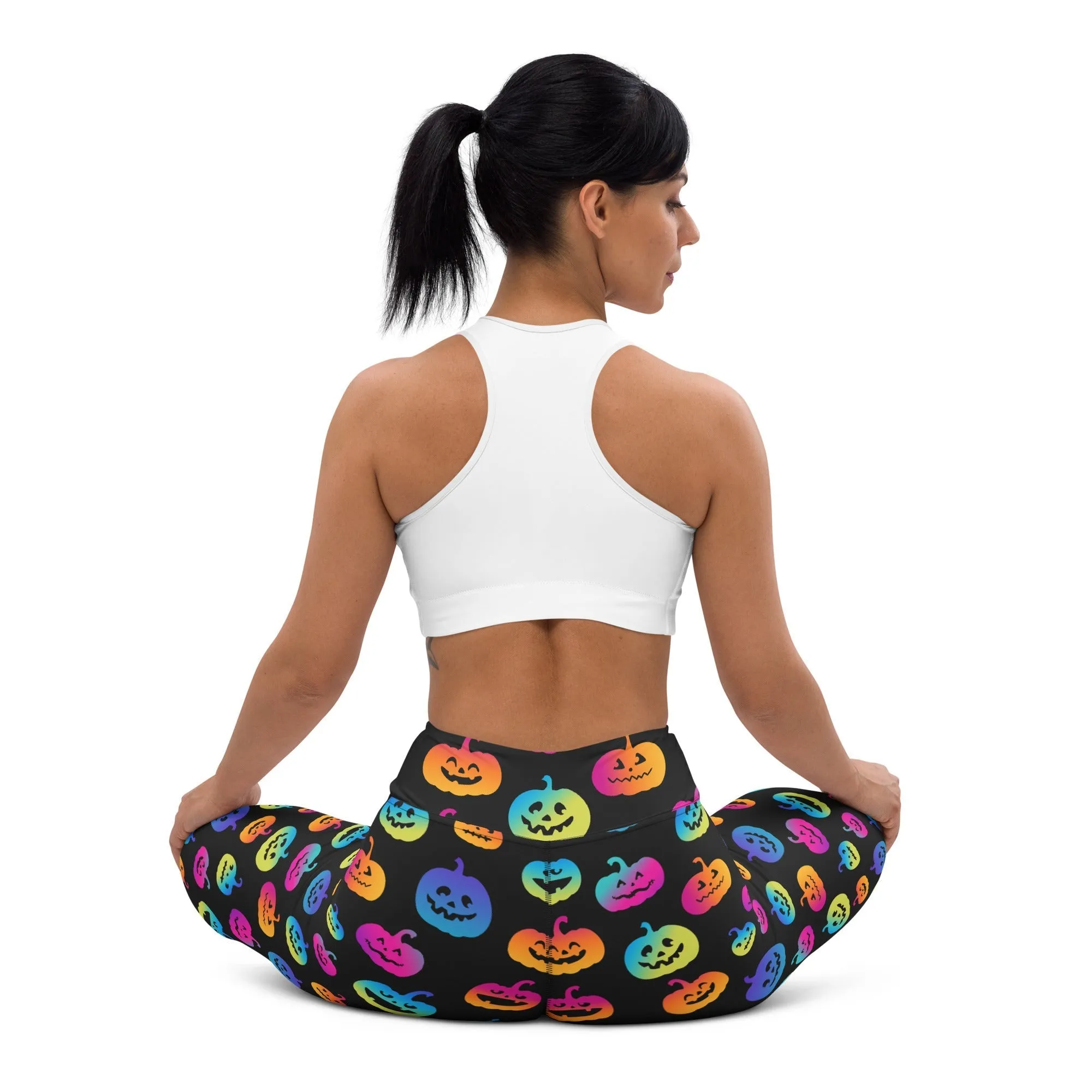 Vibrant Jack O'Lanterns Yoga Leggings