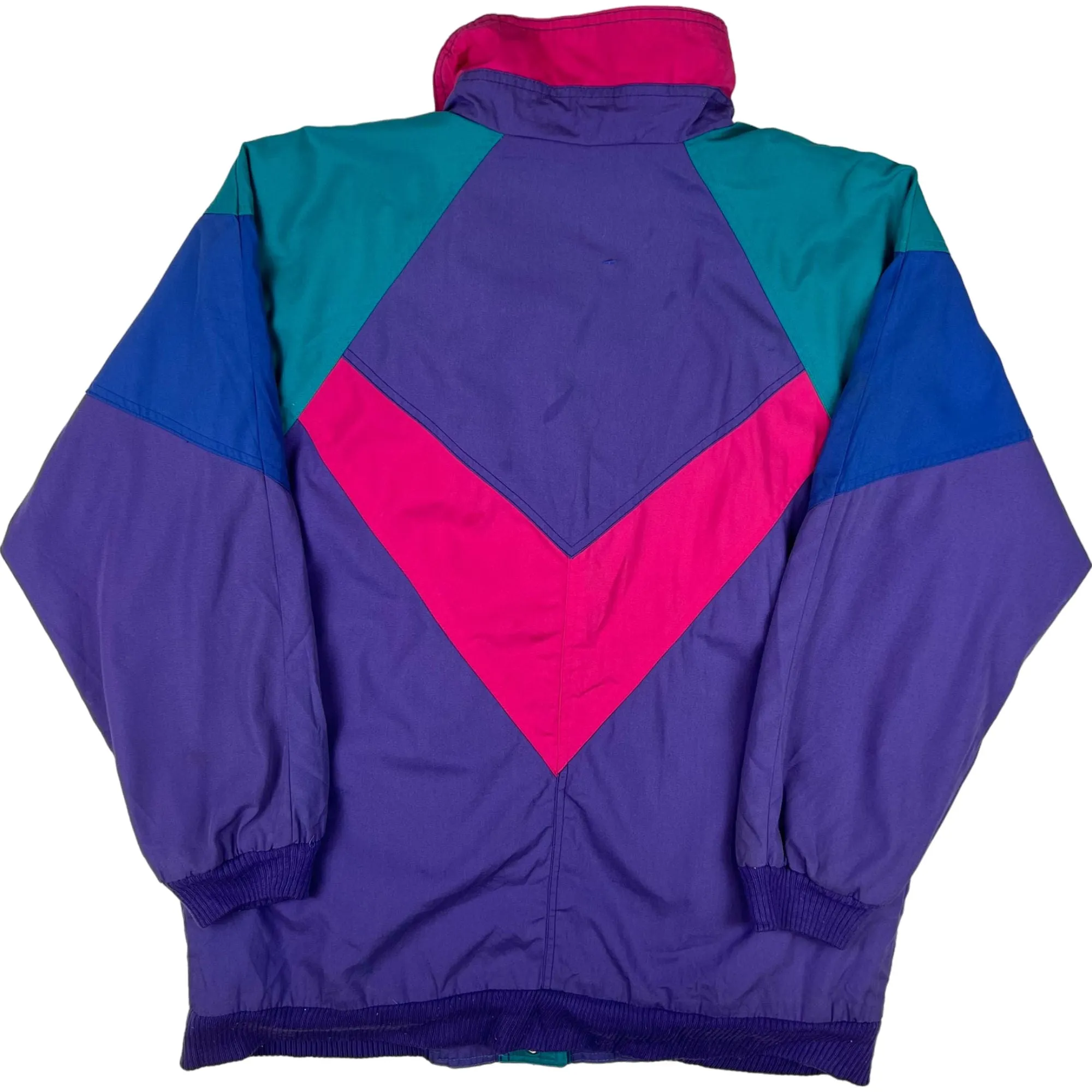 Vintage Innovations By Izzi Insulated Colourblock Track Jacket Purple