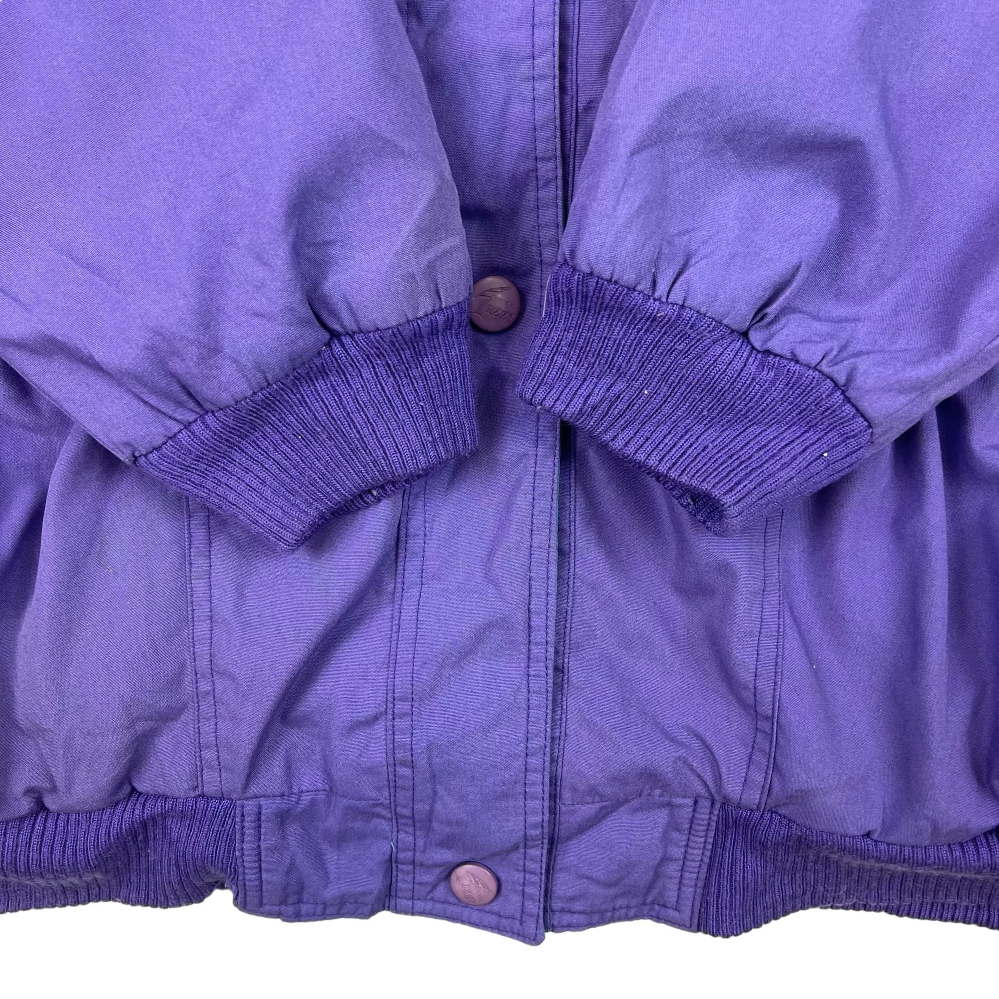 Vintage Innovations By Izzi Insulated Colourblock Track Jacket Purple