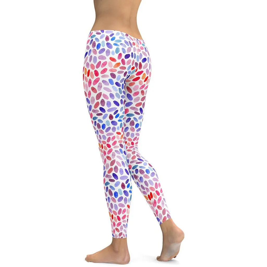 Watercolor Dot Leggings