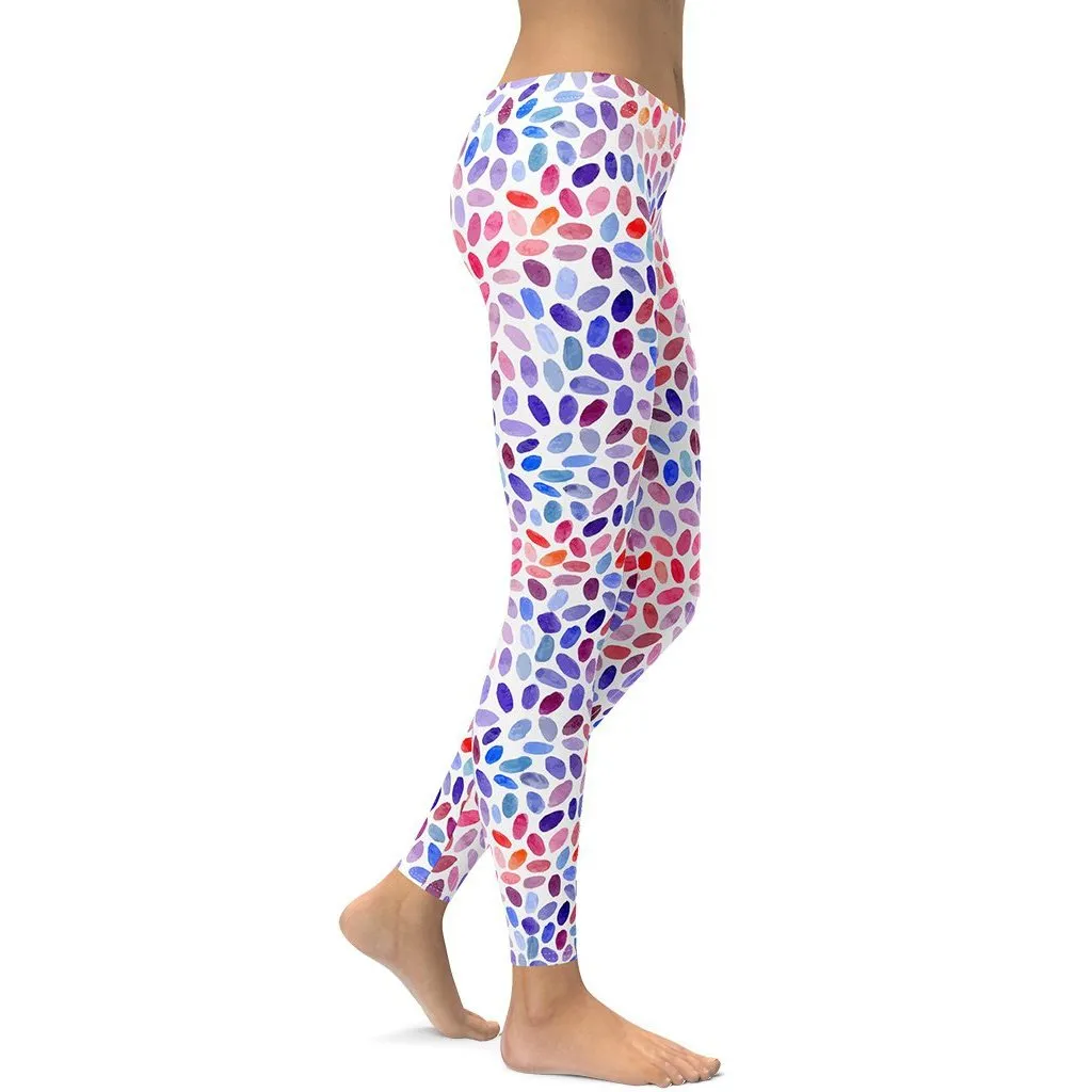 Watercolor Dot Leggings