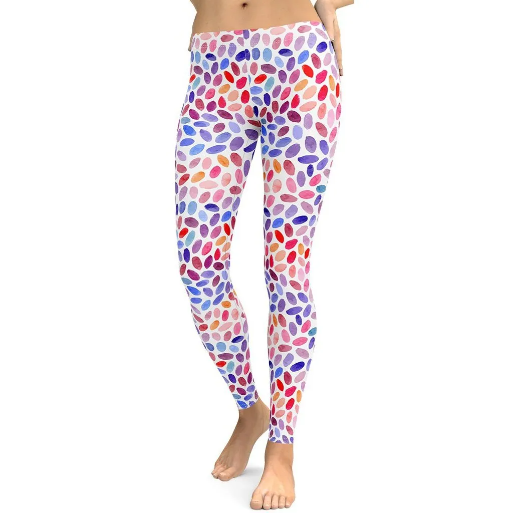 Watercolor Dot Leggings