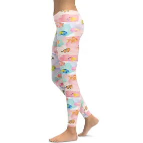 Watercolor Fish Leggings