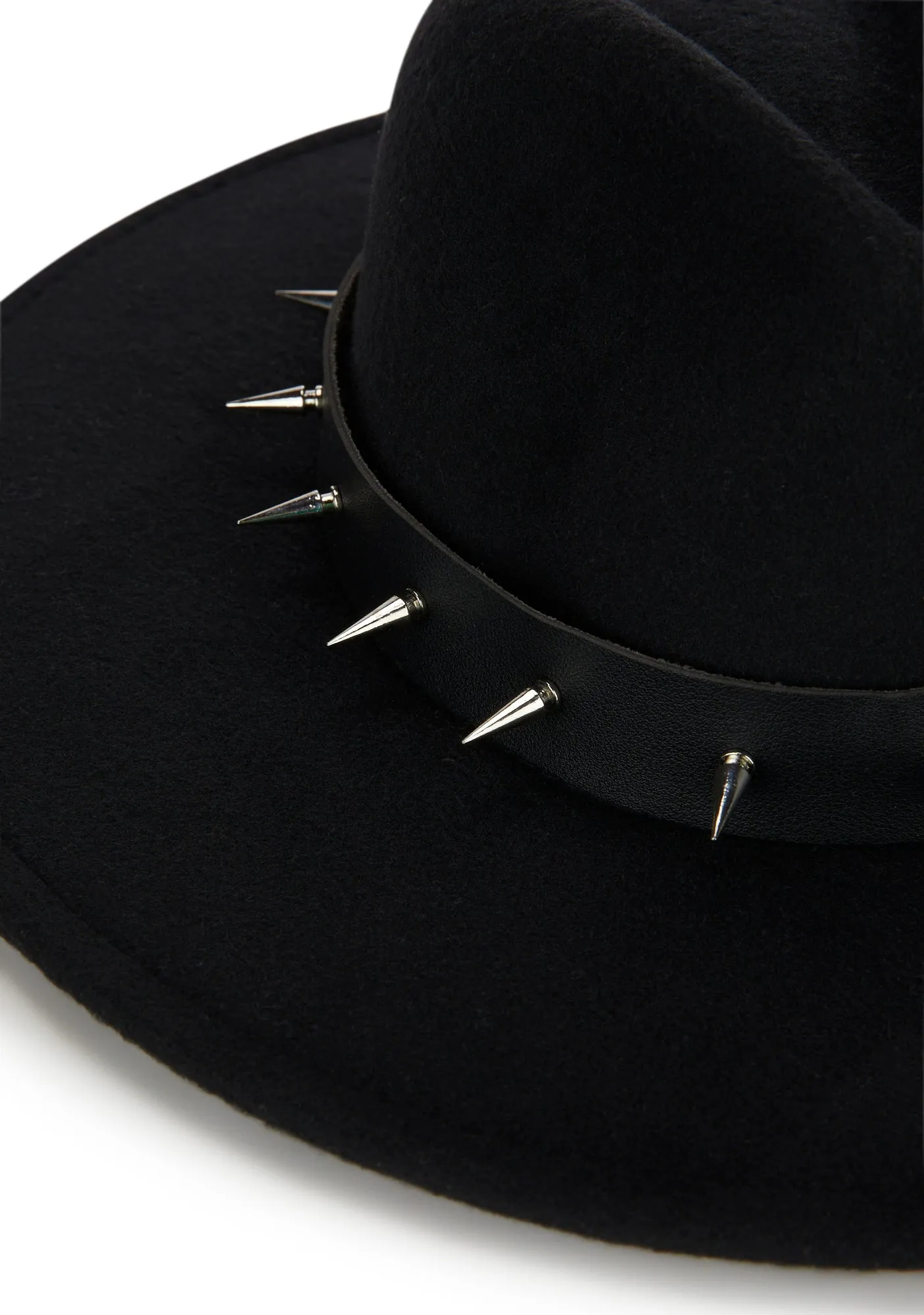 Wayward Soul Spiked Wide Brim Hat-