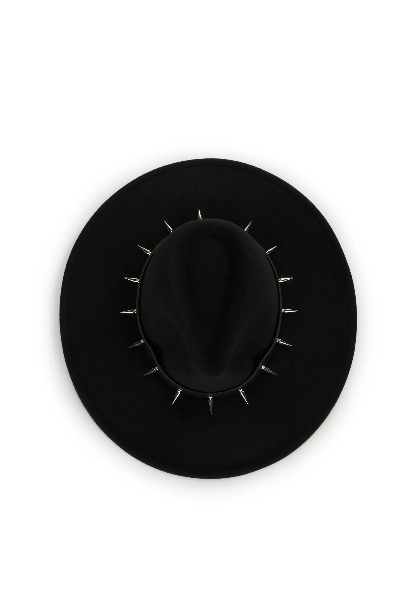 Wayward Soul Spiked Wide Brim Hat-