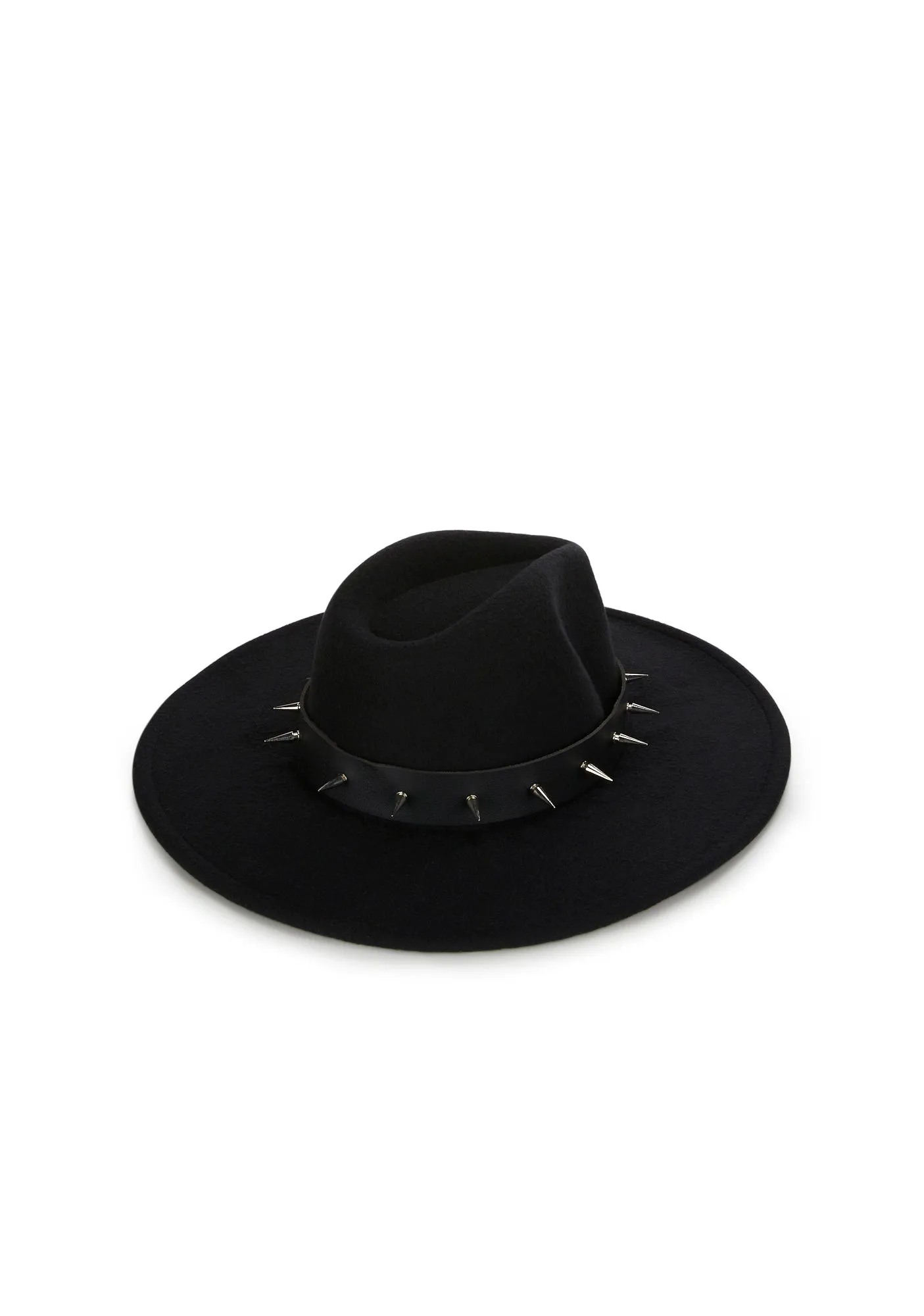 Wayward Soul Spiked Wide Brim Hat-