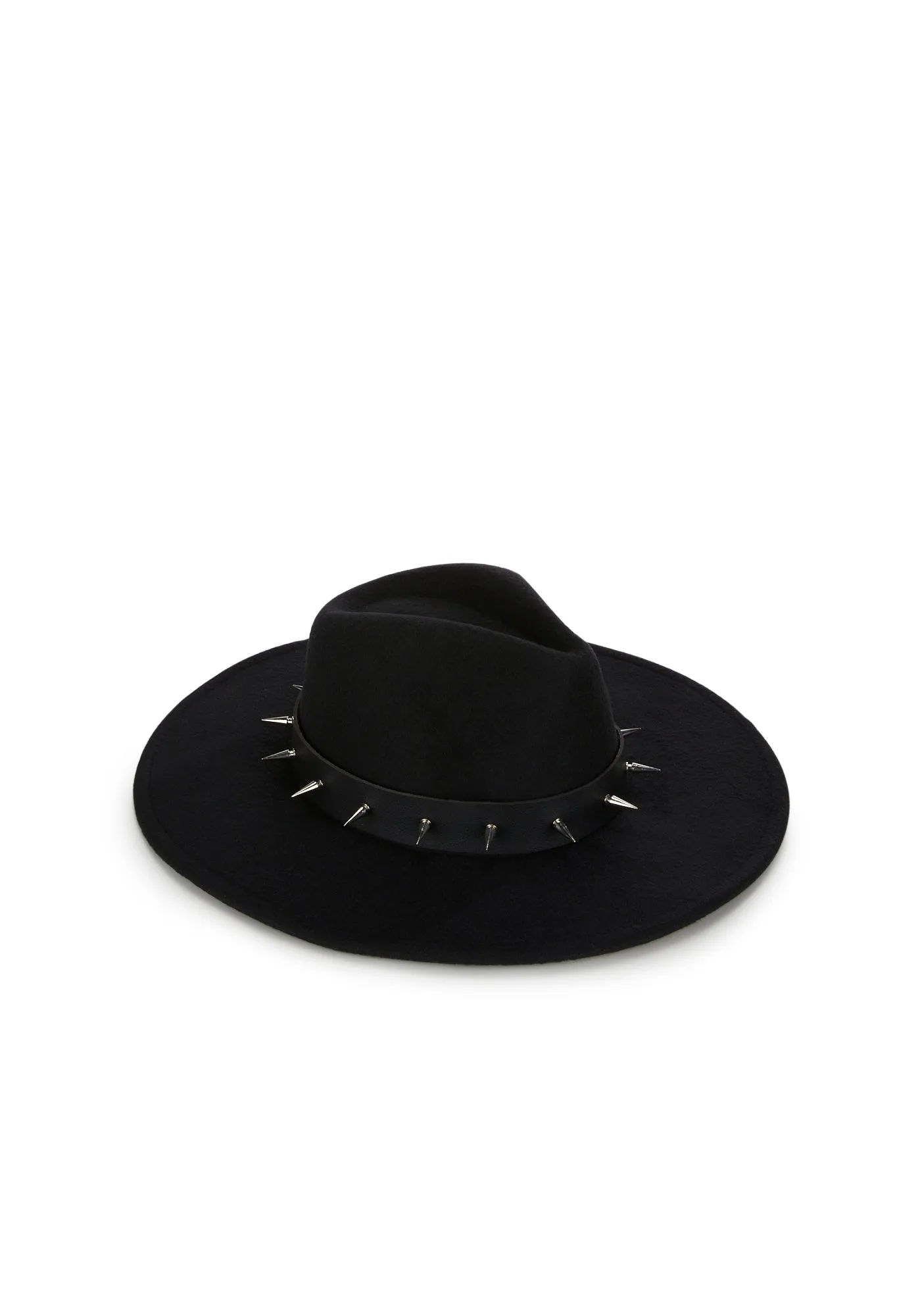 Wayward Soul Spiked Wide Brim Hat-