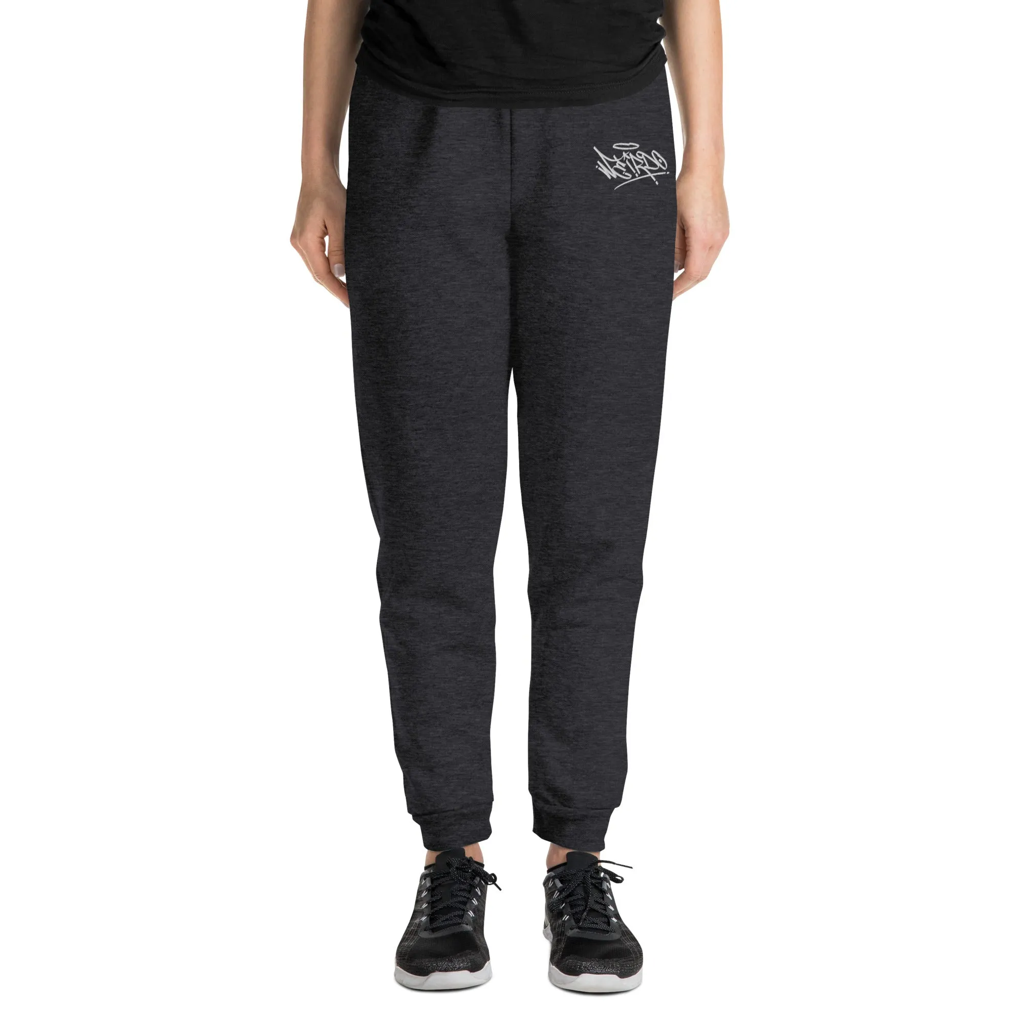 Weirdo Graffiti Tag Joggers | Dark Gray