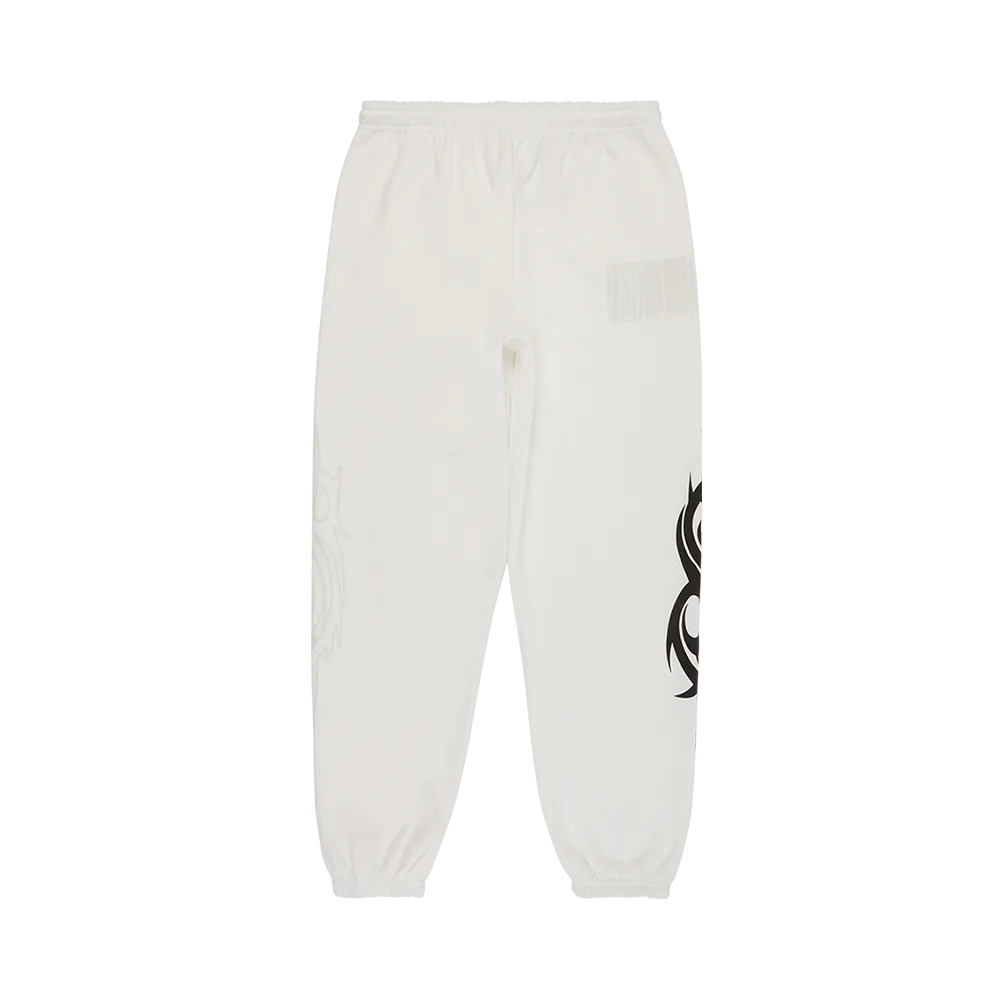 White Logo Joggers