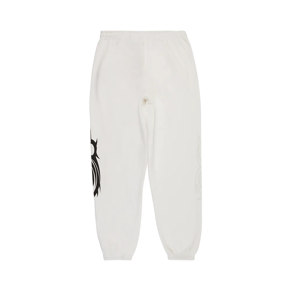 White Logo Joggers