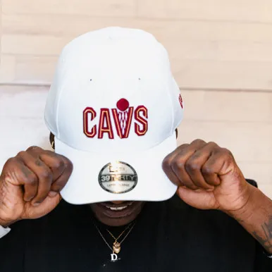 White New CAVS Flex Hat