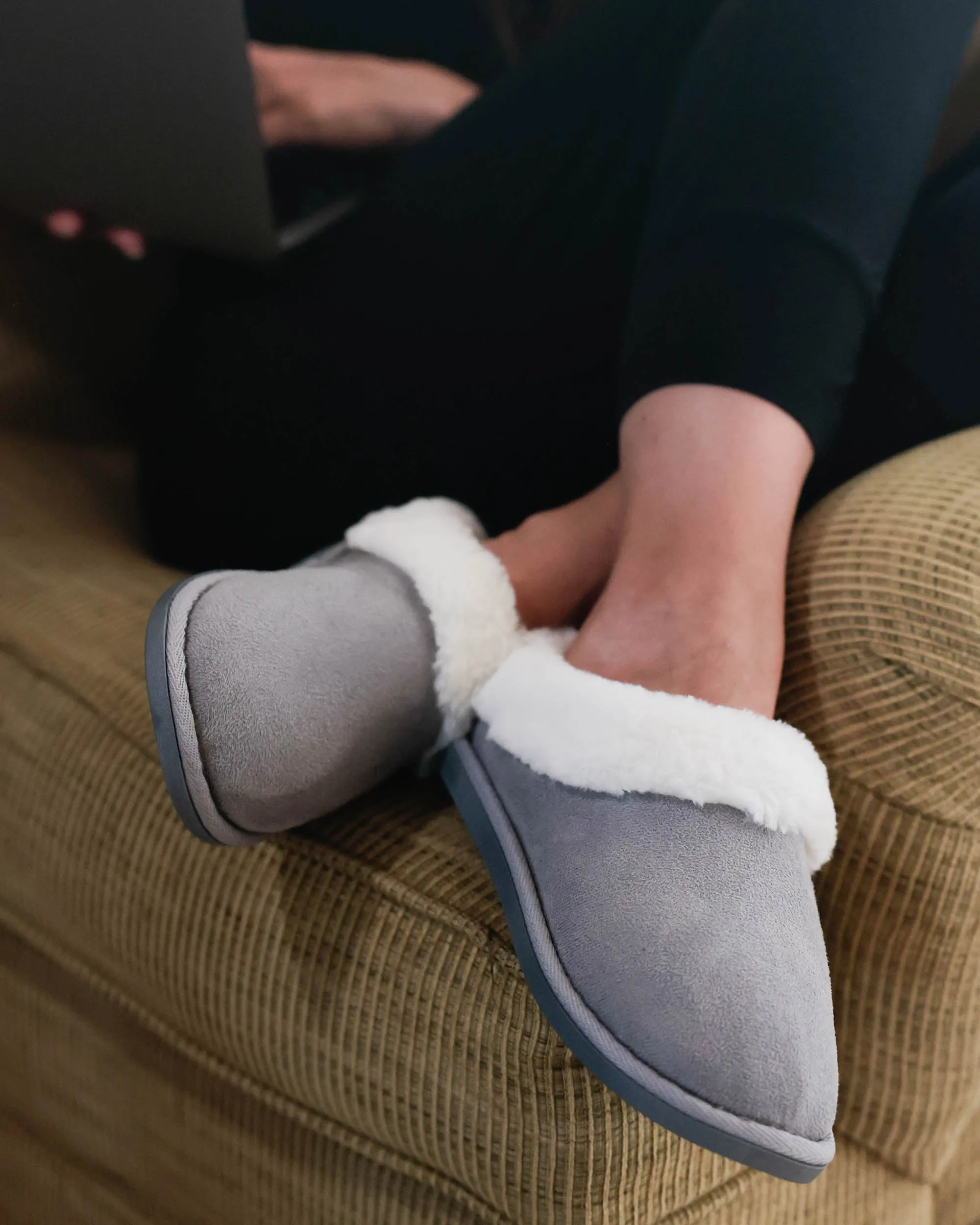 Womens Brek Slipper - Grey