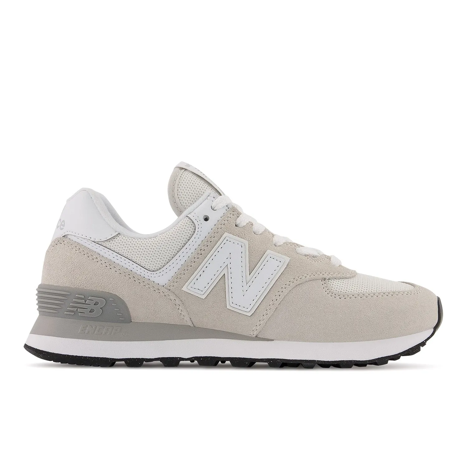 Women's New Balance 574 Core Color: Nimbus cloud with White