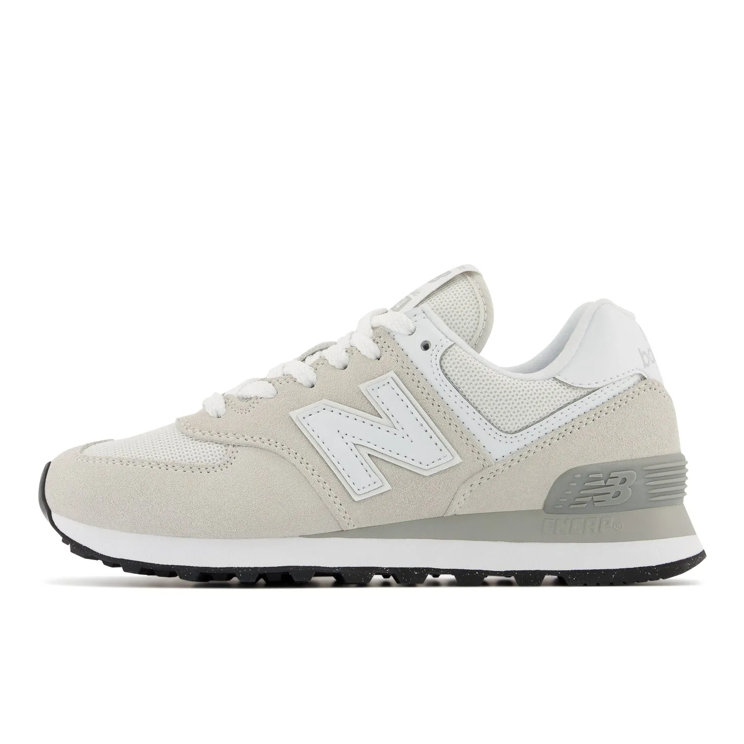 Women's New Balance 574 Core Color: Nimbus cloud with White