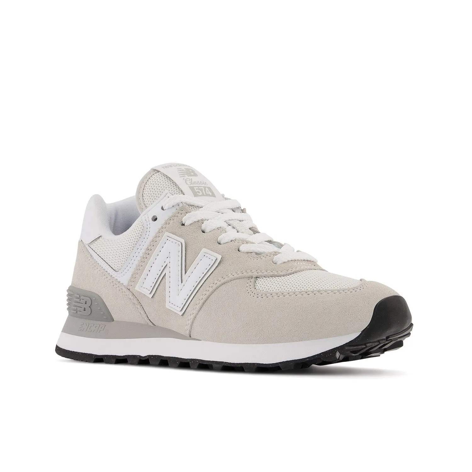 Women's New Balance 574 Core Color: Nimbus cloud with White