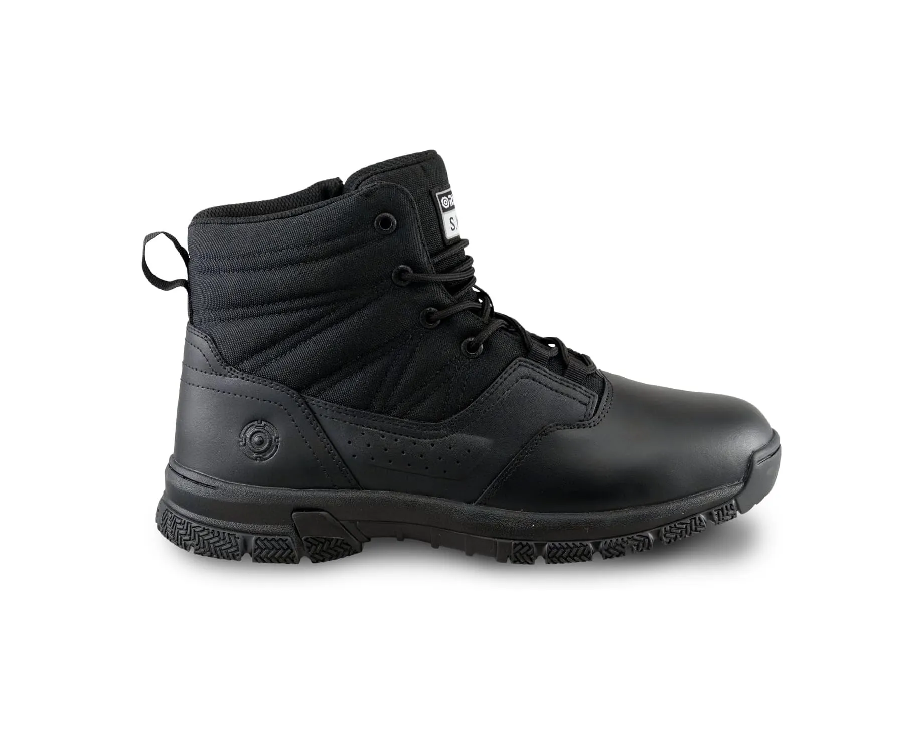 Women's Unisex Original S.W.A.T. ProTec 6 Side Zip Polishable Toe Boot (Wide)