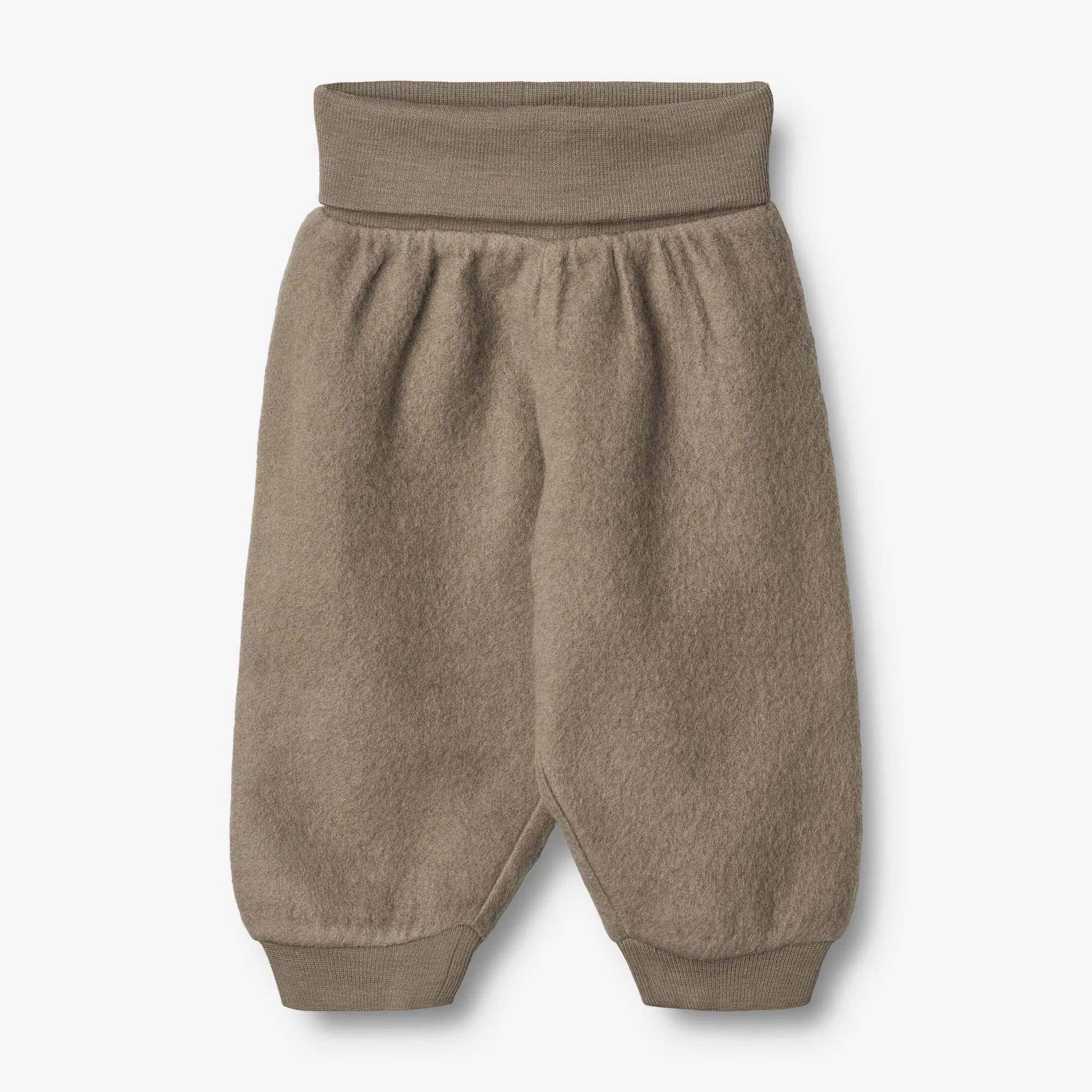 Wool Fleece Trousers | Baby - grey stone