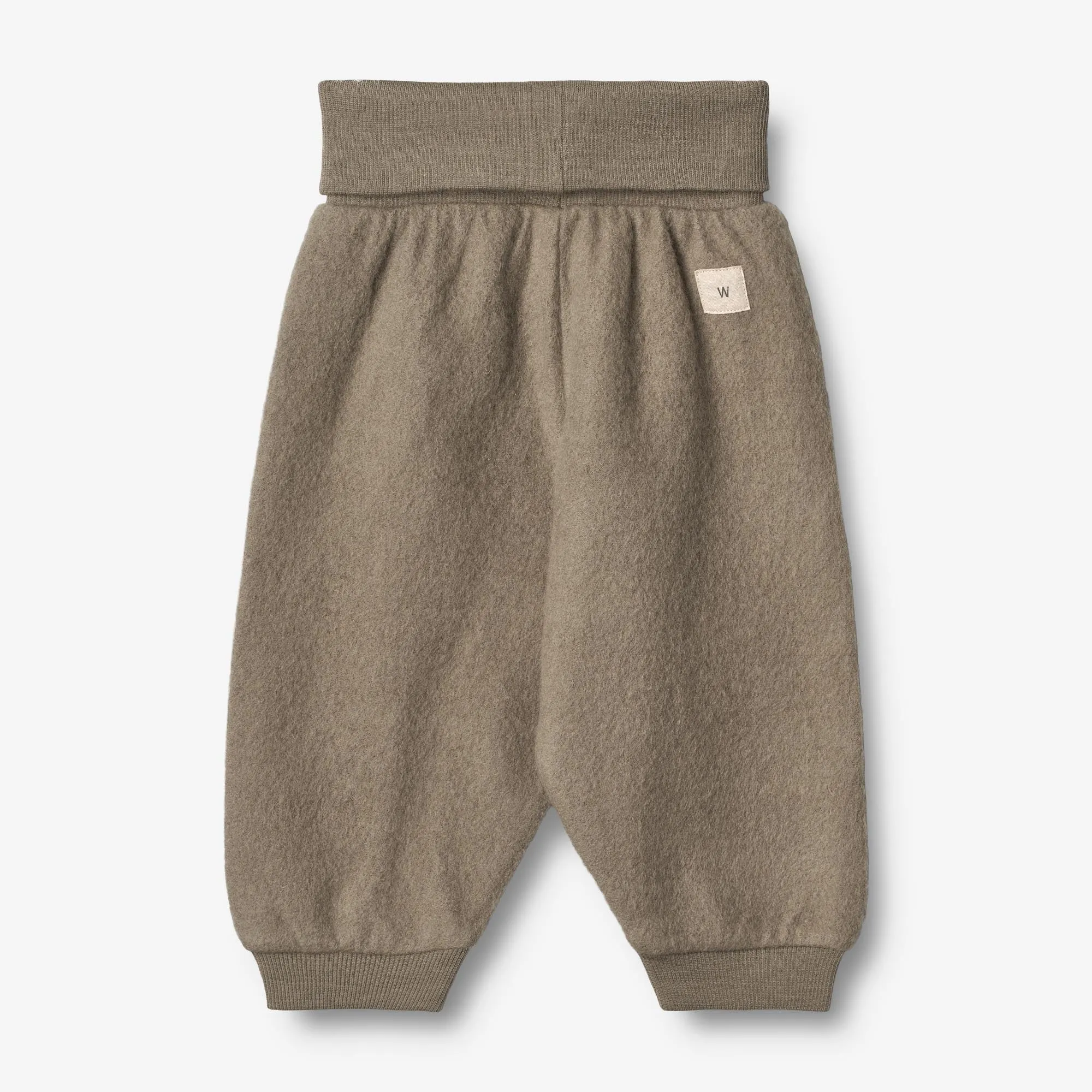 Wool Fleece Trousers | Baby - grey stone