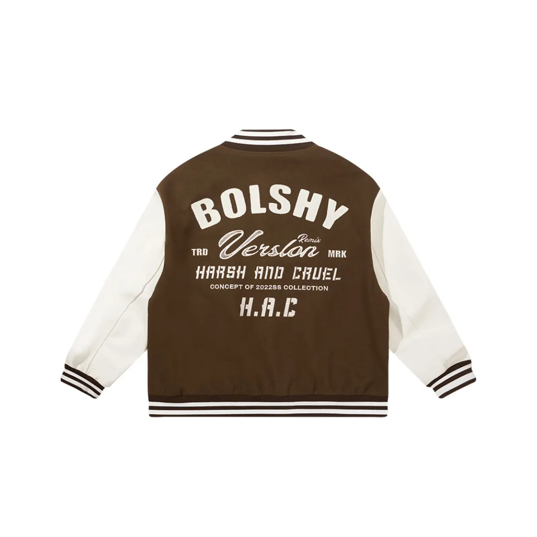 Woolen Logo Varsity Jacket