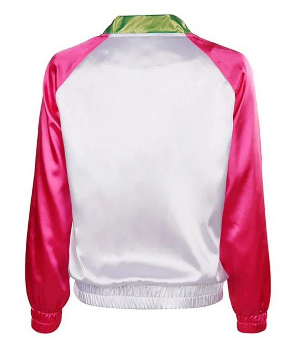 Zombies 3 Meg Donnelly Pink and White Satin Jacket